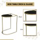 Side Table (IRON & GLASS)